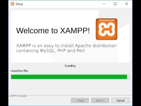 install xampp server windows 10